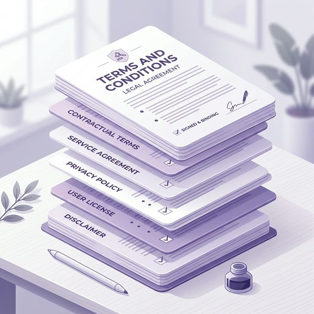 Illustration pour la traduction juridique : Conditions générales